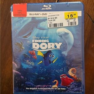 Disney Finding Dory Blu-ray + DVD Combo - Blue and Yellow